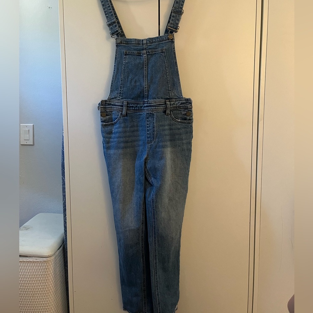 PAIGE Blue Denim Overalls Classic Style